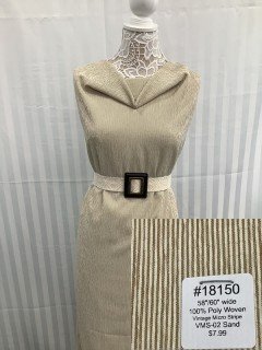 18150 Vintage Micro Stripe Sand Tan