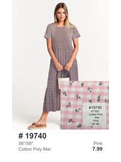 19740 Cotton Poly Mar Pink