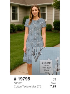 19795 Cotton Texture Mar 5701 Blue