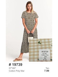 19739 Cotton Poly Mar Tan