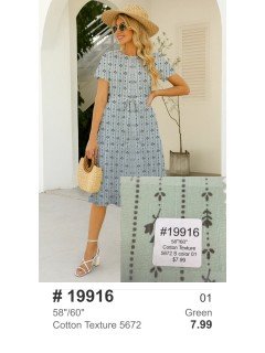 19916 Cotton Texture 5672 Green