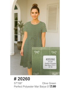20260 Perfect Polyester Olive Green