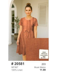 20581 100% Linen Musk Melon 20581 100% Linen Musk Melon