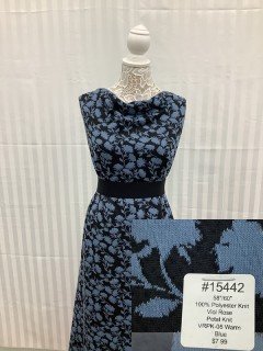 15442 Viol Rose Petal Knit Warm Blue