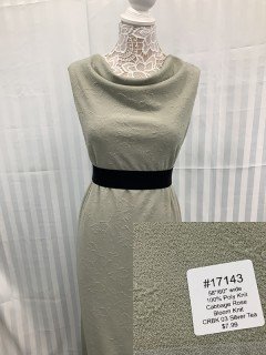 17143 Cabbage Rose Bloom Knit Silver Tea Tan