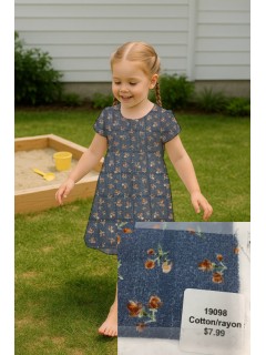 19098 Cotton/Rayon Denim Blue