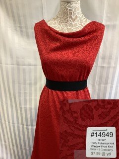14949 Window Frost Knit Cranberry