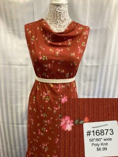 16873 Poly Knit Red
