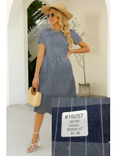 19257 Cotton Gray Striped