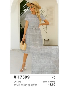 17399 100% Washed Linen Ivory Keys 17399 100% Washed Linen Ivory Keys