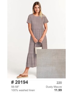 20194 100% washed linen Dusty Mauve 20194 100% washed linen Dusty Mauve