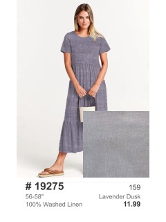 19275 100% Washed Linen Lavender Dusk 19275 100% Washed Linen Lavender Dusk