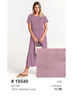 19549 100% Washed Linen Larkspur 19549 100% Washed Linen Larkspur