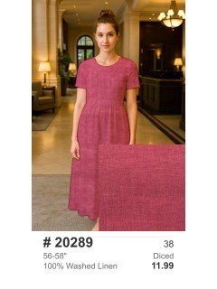 20289 100% Washed Linen Diced 20289 100% Washed Linen Diced