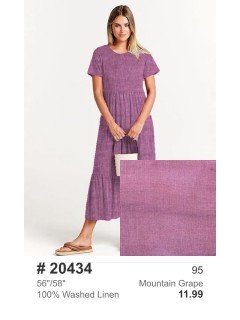 20434 100% Washed Linen Mountain Grape 20434 100% Washed Linen Mountain Grape