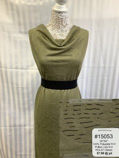 15053 Puffed Line Knit Chives