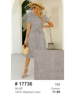 17736 100% Washed Linen Cameo 17736 100% Washed Linen Cameo