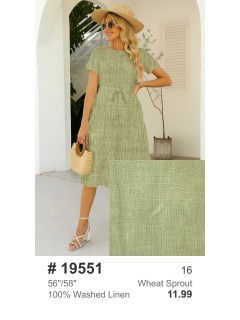 19551 100% Washed Linen Wheat Sprout 19551 100% Washed Linen Wheat Sprout