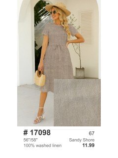 17098 100% Washed Linen Sandy Shore 17098 100% Washed Linen Sandy Shore