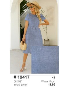 19417 100% Washed Linen Winter Frost 19417 100% Washed Linen Winter Frost