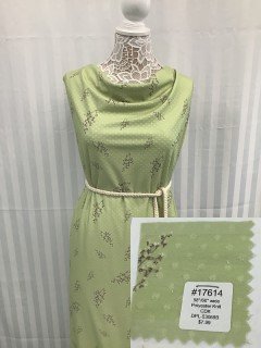 17614 Chenille Dot Knit Green