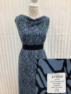 15854 Africa Night Leaf Knit Snow Night