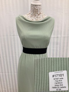17101 Fall Micro Stripe Knit Jadeite