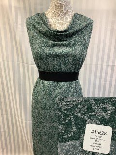 15528 Princess Tapestry Knit Night Green