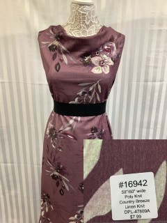 16942 Country Breeze Linen Knit Deep Tuscan Red Vanilla