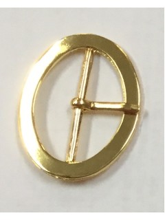 Oval Buckle 189 1 1/4 Shiny Gold