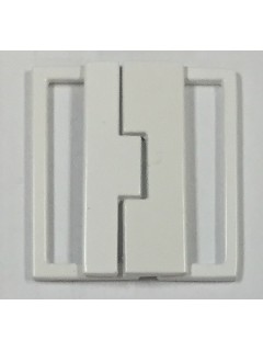 Buckle 208 1.5" White Metal Clasp
