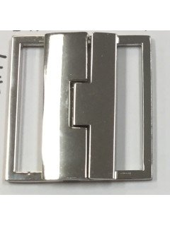 Buckle 213 2.5" Silver Metal Clasp