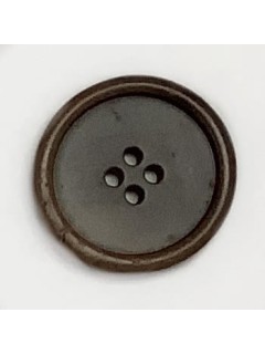 1495 Wooden Button Brown