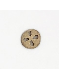 1501 Wooden Button Light Brown