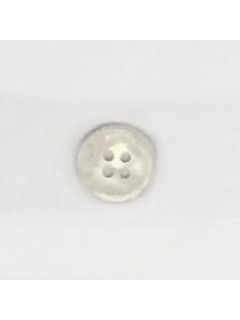 1512 Plastic Button White