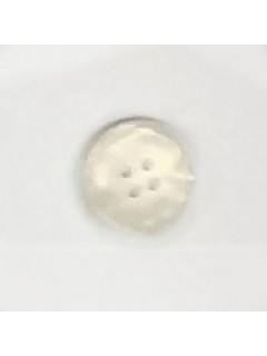1513 Plastic Button White