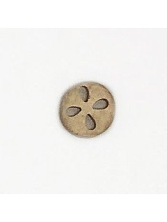 1501 Wooden Button Light Brown