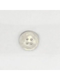 1512 Plastic Button White