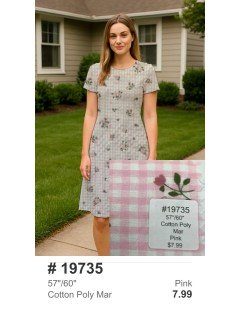 19735 Cotton Poly Mar Pink