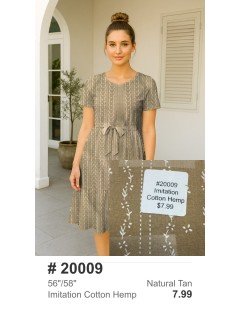 20009 Imitation Cotton Hemp Brown 20009 Imitation Cotton Hemp Brown