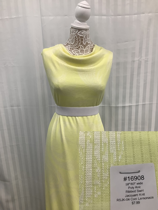 Ribbed Swirl Jacquard Knit_RSJK04_100 Polyester_Cool Lemonade