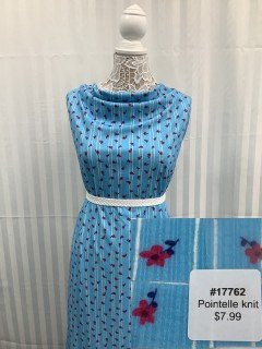 17762 Pointelle Knit Blue