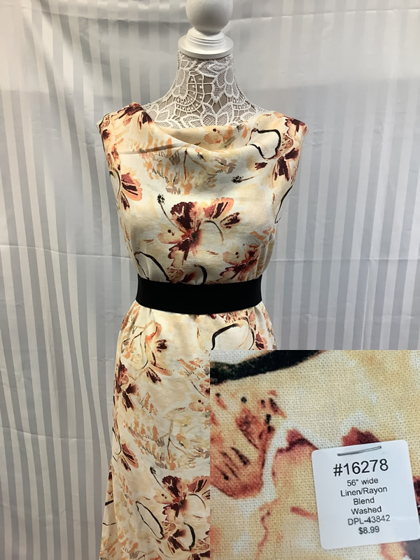 Washed Linen / Rayon Blend_DPL43842_Linen/Rayon Blend_Orange Yellow Black