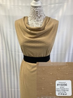 15056 Clipped Vintage Knit Flax