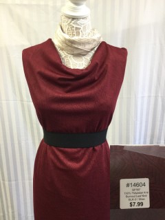 14604 Burnout Leaf Knit Wine