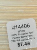 14406 Crinkle Wave Print Cut Pieces