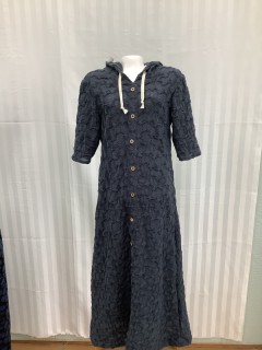 Blue Girls Hoodie Dress size 6 - 8