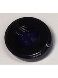 Button 1048 Plastic black  0.875