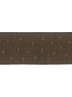 Ribbon 1.5" Dot Jacquard Brown