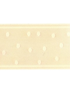 Ribbon 1.5" Dot Jacquard Flesh